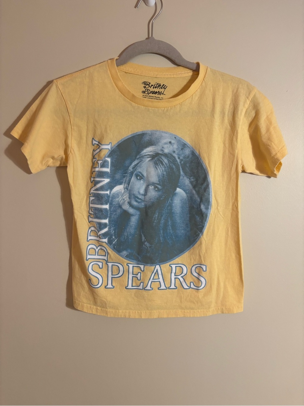 Britney Spears Yellow Graphic Kid's Concert Tee size S/P